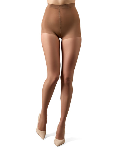 Matte Micro Sheer Control Top Pantyhose : Color: Honey