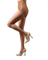 Matte Micro Sheer Control Top Pantyhose : Color: Honey