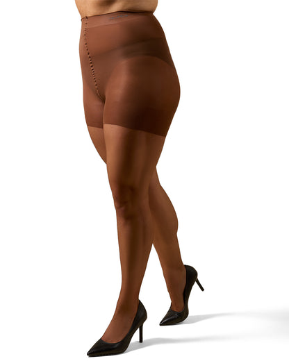 Ultra Sheer Control Top Pantyhose : Color: French Coffee