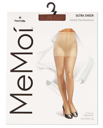 Ultra Sheer Control Top Pantyhose : Color: French Coffee