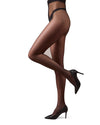 Women's Crystal Sheer Non-Control Top Pantyhose : Color: Black