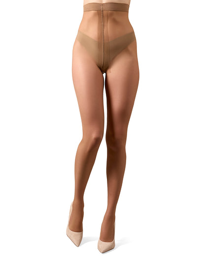 Women's Crystal Sheer Non-Control Top Pantyhose : Color: Honey