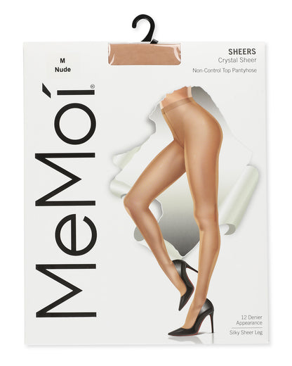 Women's Crystal Sheer Non-Control Top Pantyhose : Color: Nude