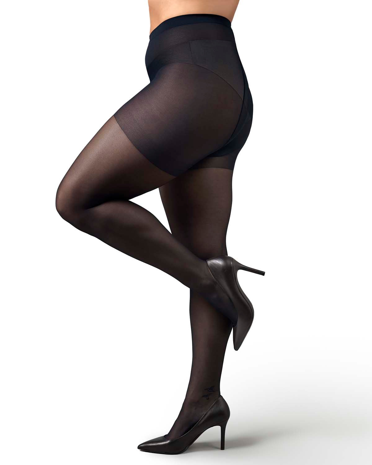 Women's 2 Pack Plus Size Satin Sheer Nylon Pantyhose