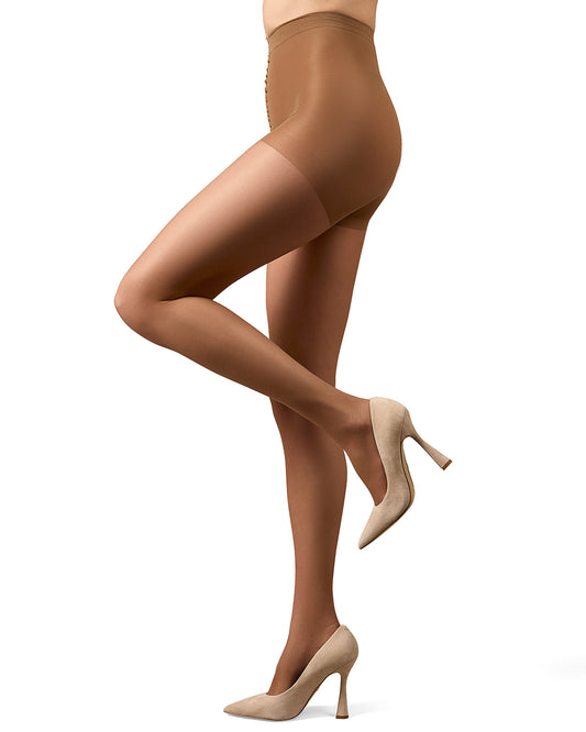 Women's Crystal Sheer Control Top Pantyhose : Color: Suntan