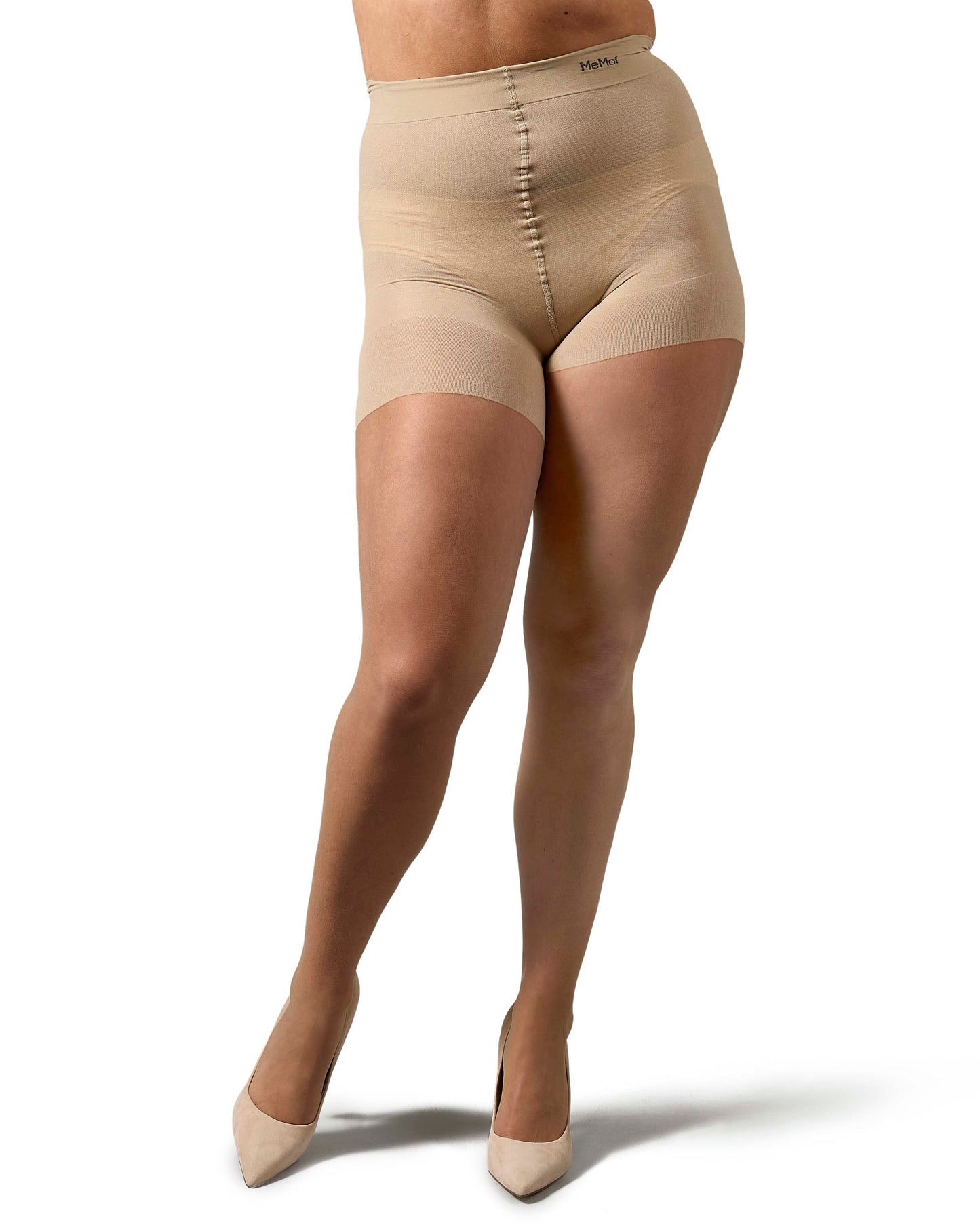Plus Size Curvy Ultra Sheer Control Top Pantyhose