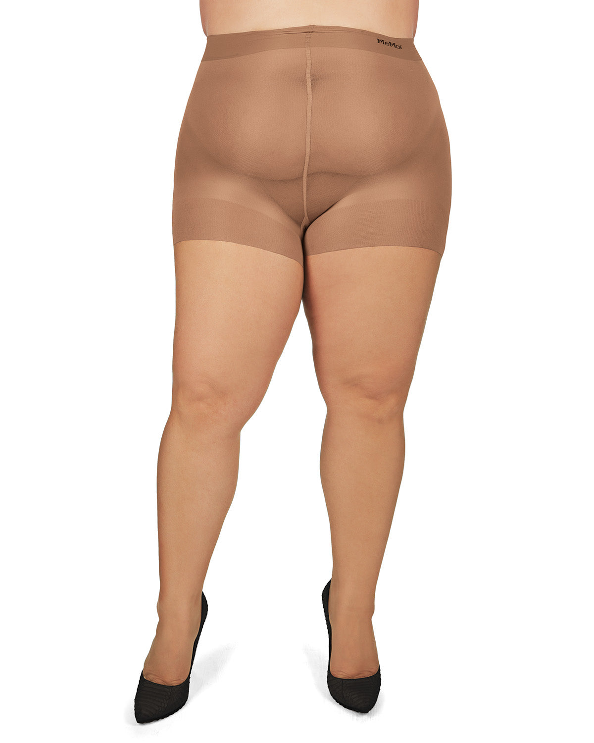 Plus Size Curvy Ultra Sheer Control Top Pantyhose