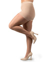 Plus Size Curvy Ultra Sheer Control Top Pantyhose