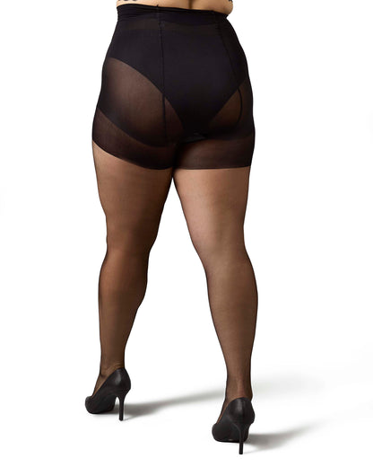 Plus Size Curvy Ultra Sheer Control Top Pantyhose