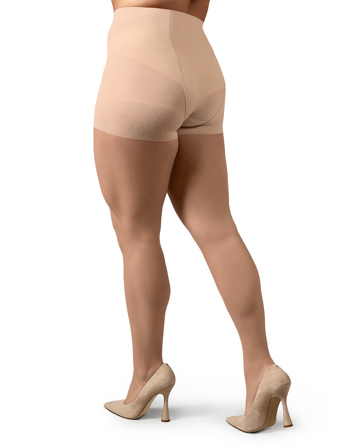 Plus Size Curvy Ultra Sheer Control Top Pantyhose