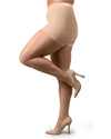 Plus Size Curvy Ultra Sheer Control Top Pantyhose
