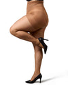 Plus Size Curvy Ultra Sheer Control Top Pantyhose