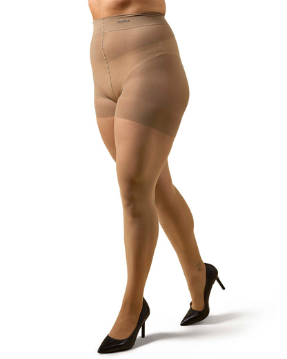 Women's Curvy All Day Sheer Control Top Pantyhose