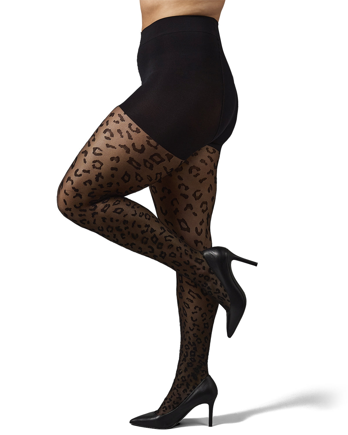 Collants supérieurs de contrôle du nylon en nylon curvure aux