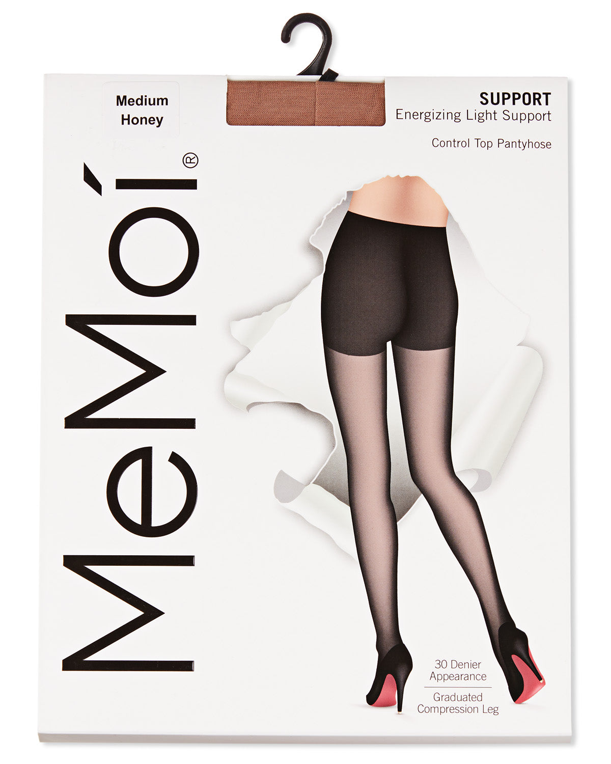 Energizing Light Support Control Top Pantyhose : Color: Honey