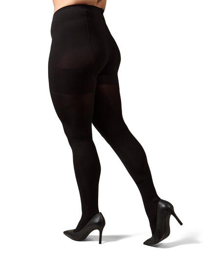 Women's FirmFit Opaque 90 Denier Control Top Tights : Color: Black