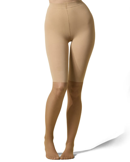Half & Half Silky Sheer Pantyhose : Color: Honey