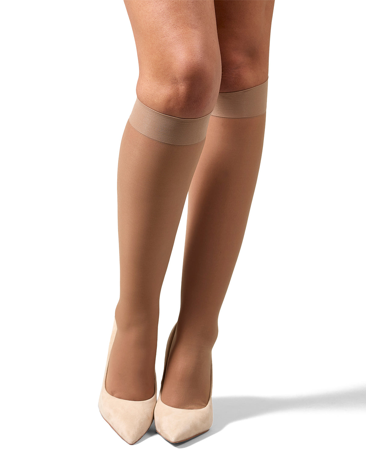 Women's Light Support Knee Highs : Color: Honey