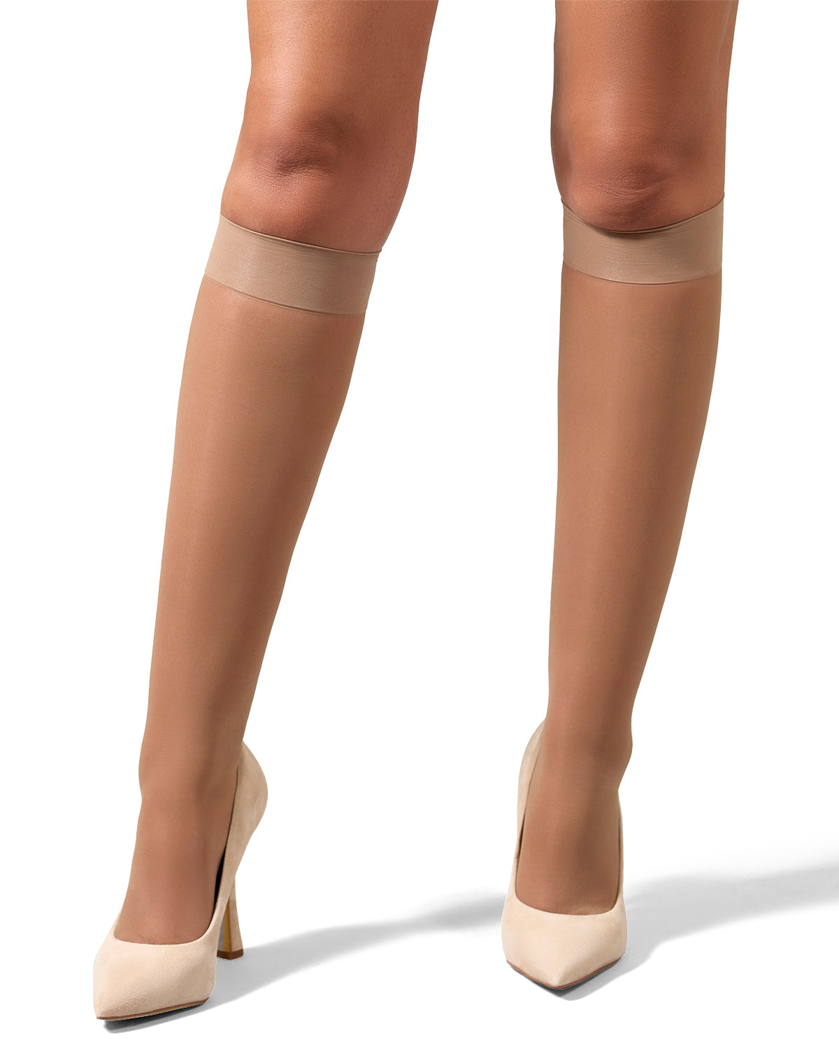 Women's Light Support Knee Highs : Color: Honey