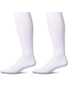 2 Pair Pack Cushioned Sole Cotton Blend Graduated Compression Socks : Color: White-White