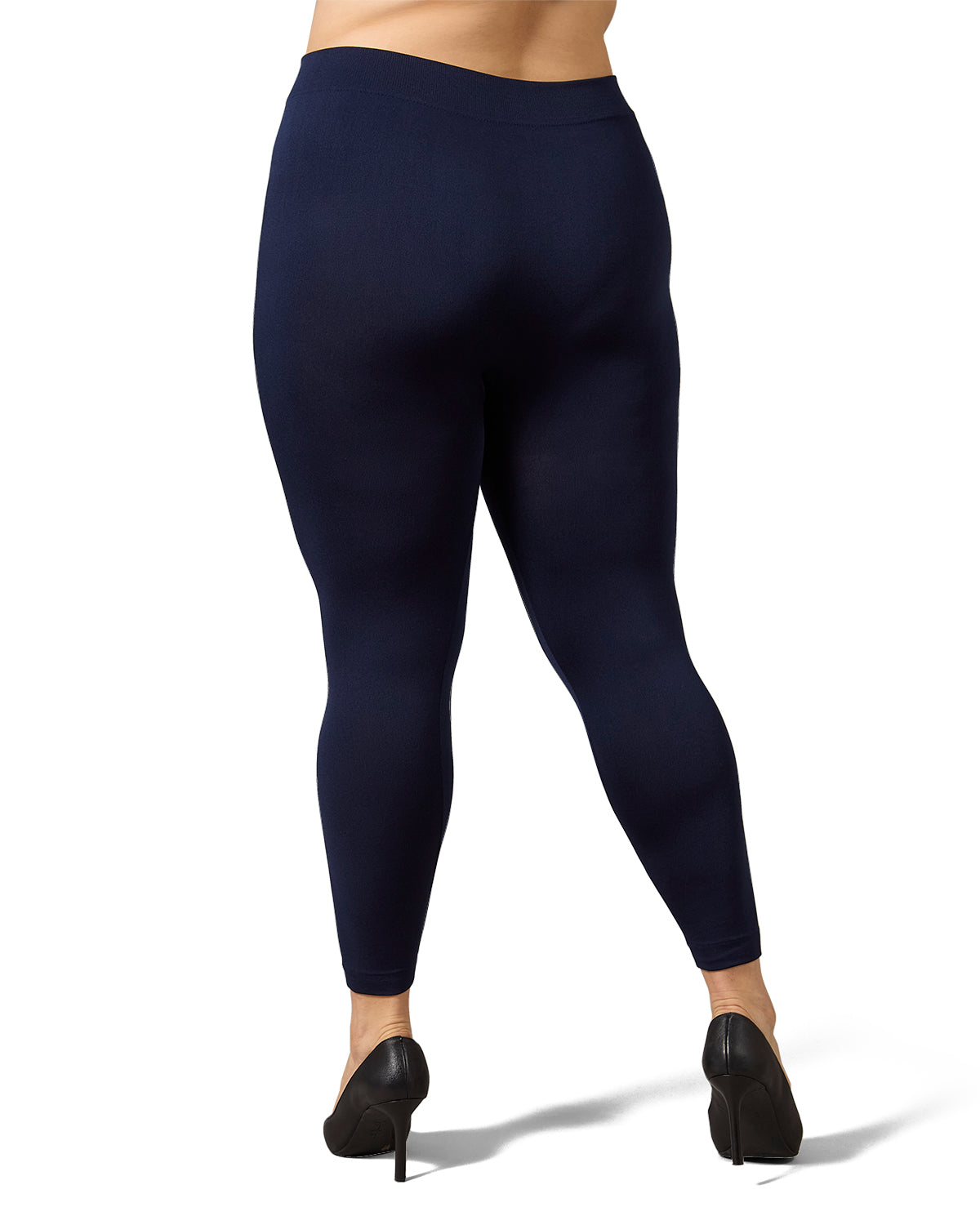 Women's Seamless Fleece Lined Leggings : Color: Navy