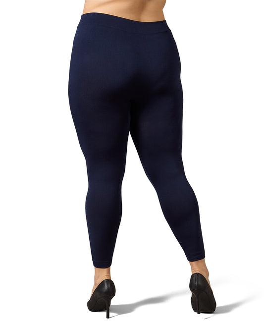 Women's Seamless Fleece Lined Leggings : Color: Navy
