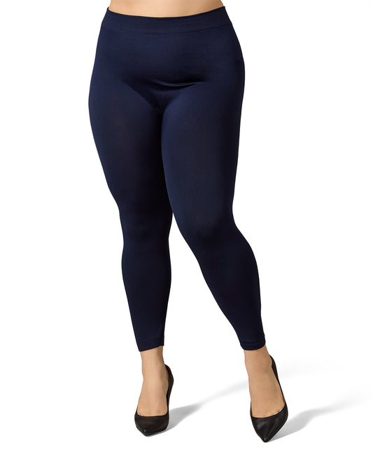 Women's Seamless Fleece Lined Leggings : Color: Navy