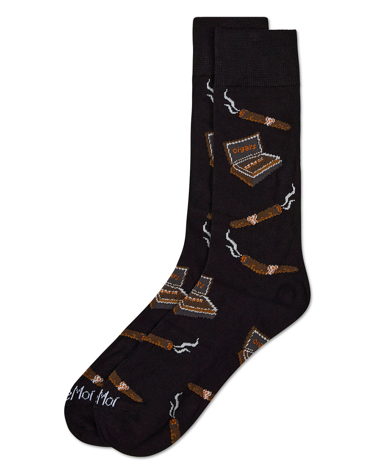 Smoker's Delight Cigar Bamboo Blend Men's Socks : Color: Black