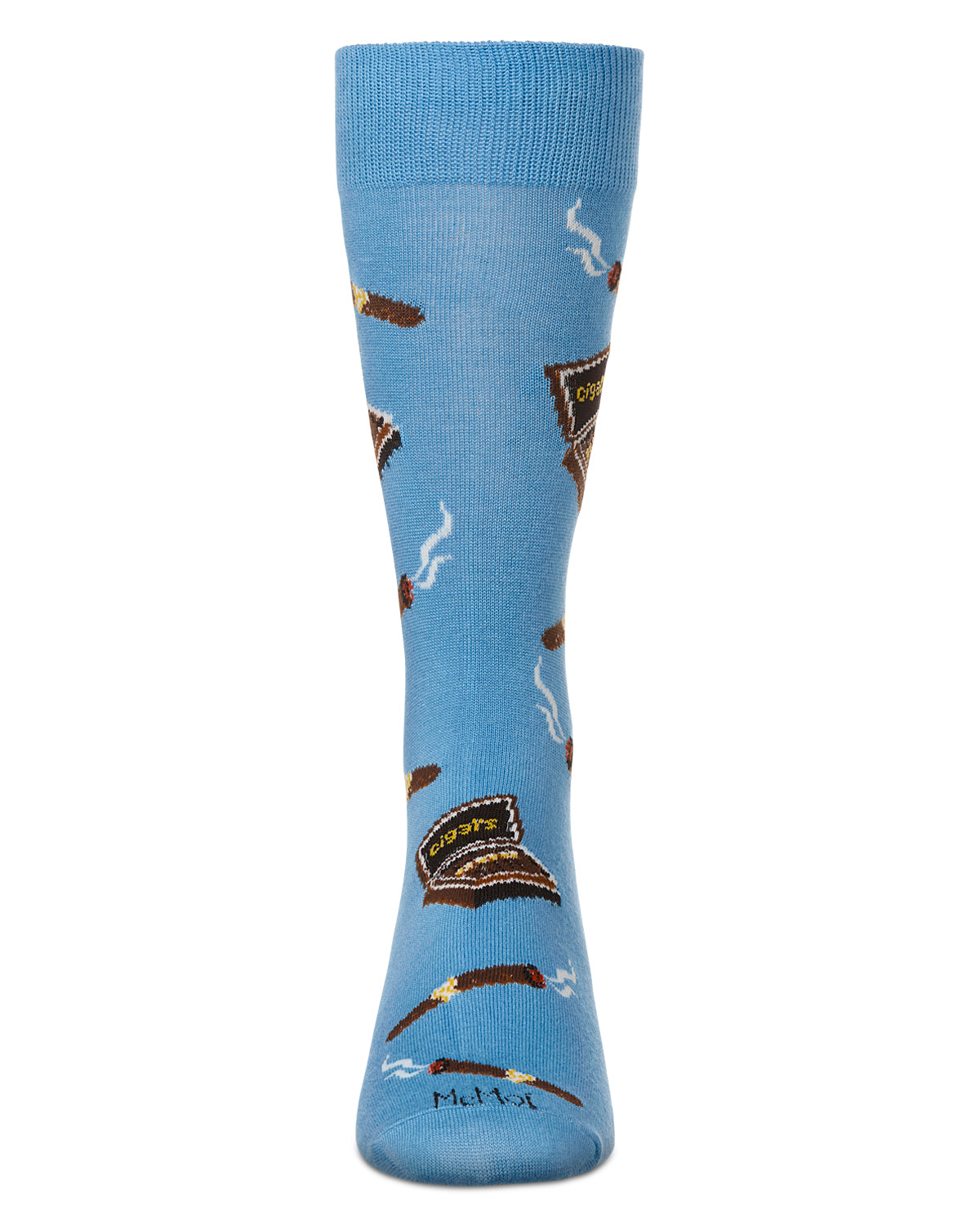 Smoker's Delight Cigar Bamboo Blend Men's Socks : Color: Blue