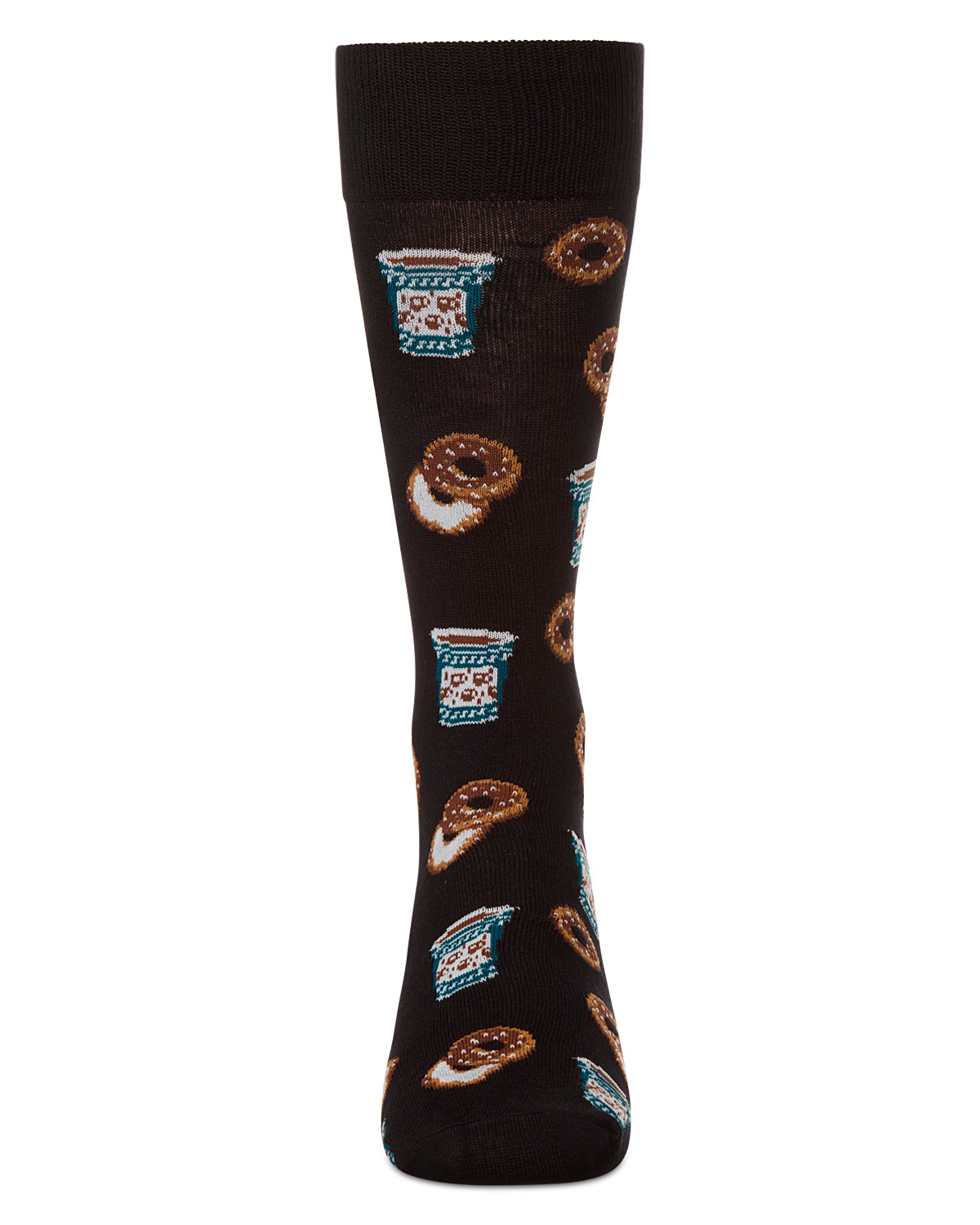 Men's Bagel Shop Bamboo Blend Men's Crew Socks : Color: Black