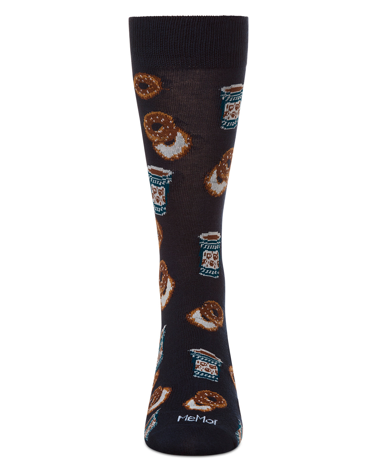 Men's Bagel Shop Bamboo Blend Men's Crew Socks : Color: Black