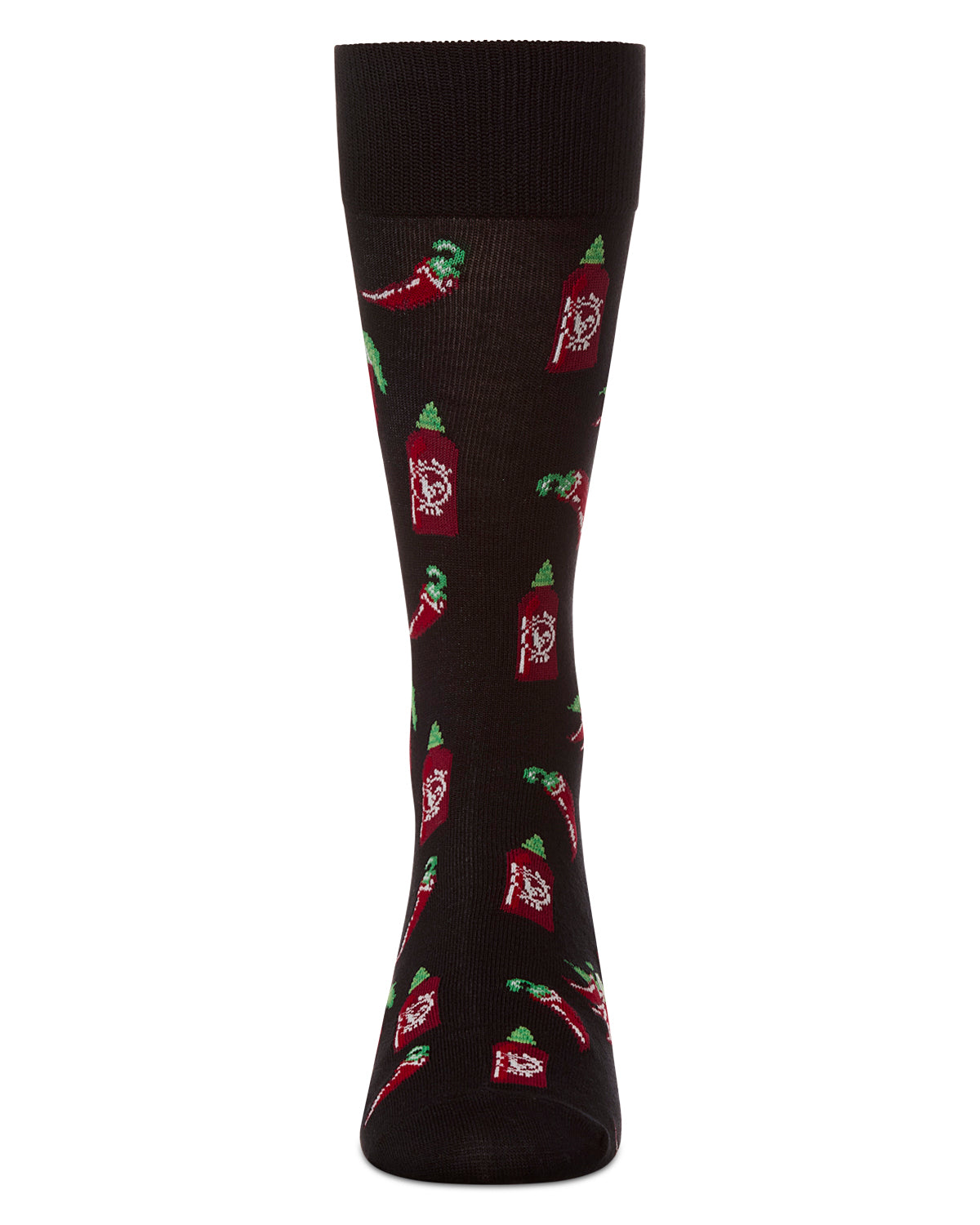 Hot Stuff Sriracha Bamboo Blend Men's Crew Socks : Color: Asphalt
