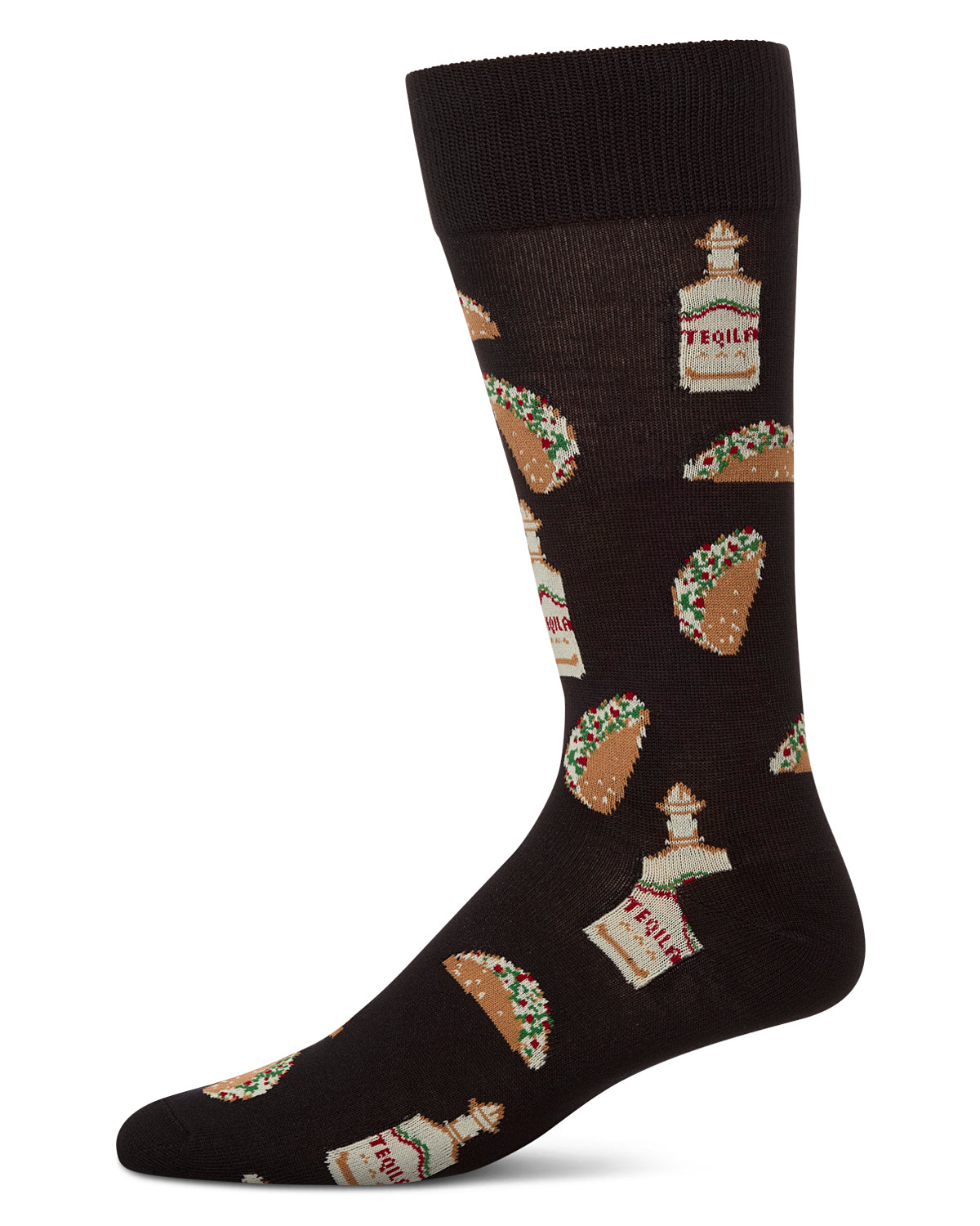 Taco Tuesday Bamboo Blend Novelty Socks : Color: Black