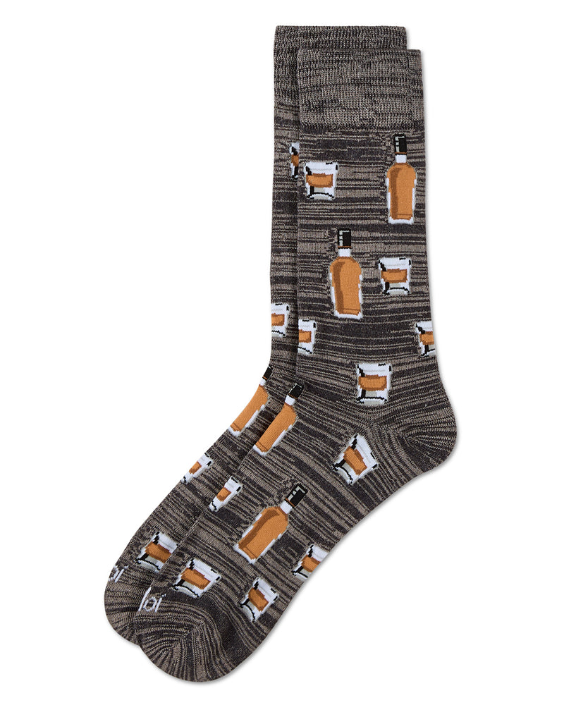 Whiskey Bar Conversational Bamboo Blend Men's Socks