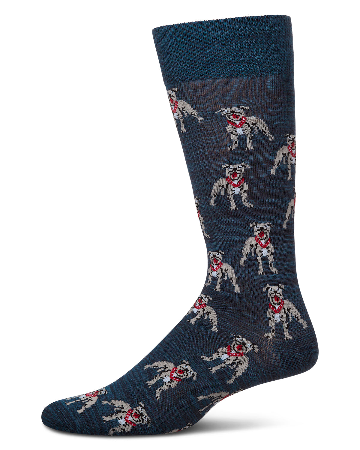 Men's American Bully Dog Bamboo Blend Crew Socks : Color: Black