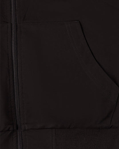 Men's Zip-Up Rayon Blend Hoodie with Faux Fur Lining -  Introductory Special