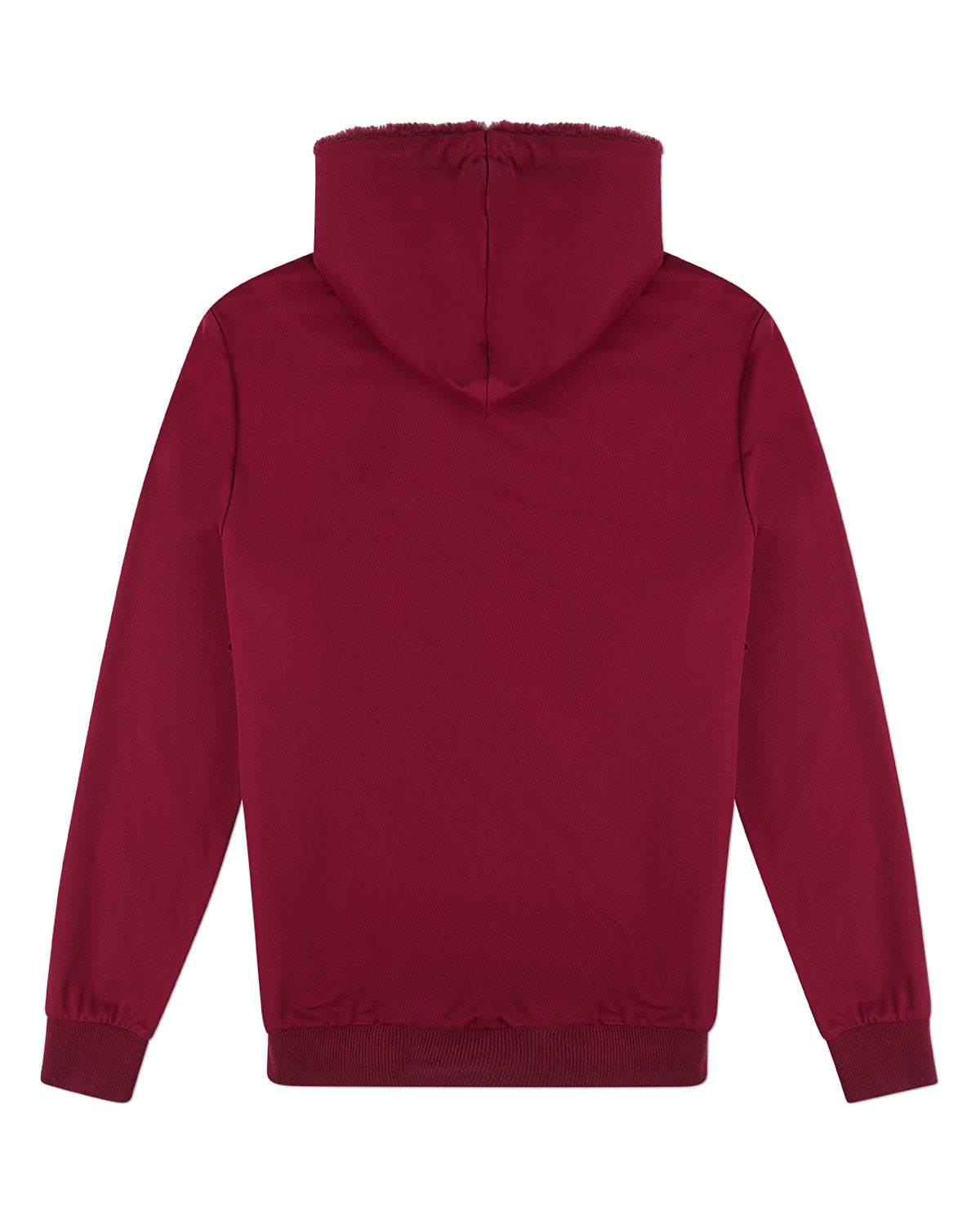 Men's Zip-Up Rayon Blend Hoodie with Faux Fur Lining -  Introductory Special