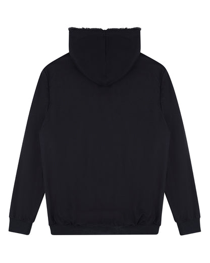 Men's Zip-Up Rayon Blend Hoodie with Faux Fur Lining -  Introductory Special