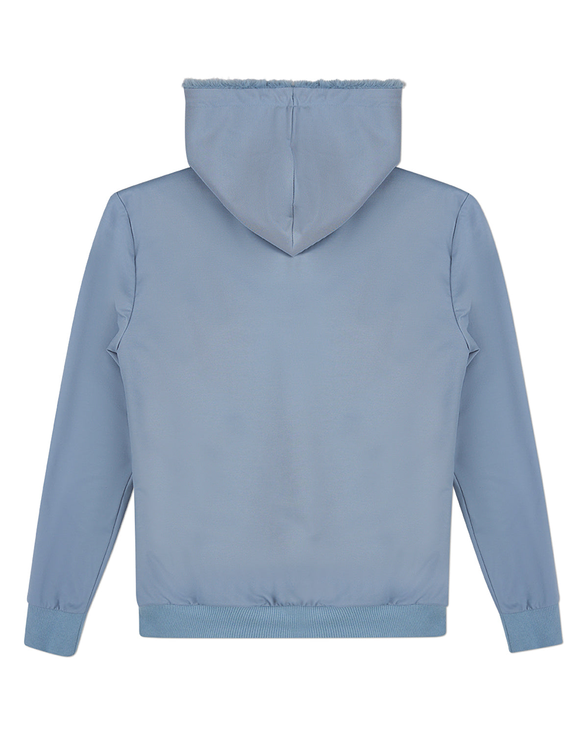 Men's Zip-Up Rayon Blend Hoodie with Faux Fur Lining -  Introductory Special