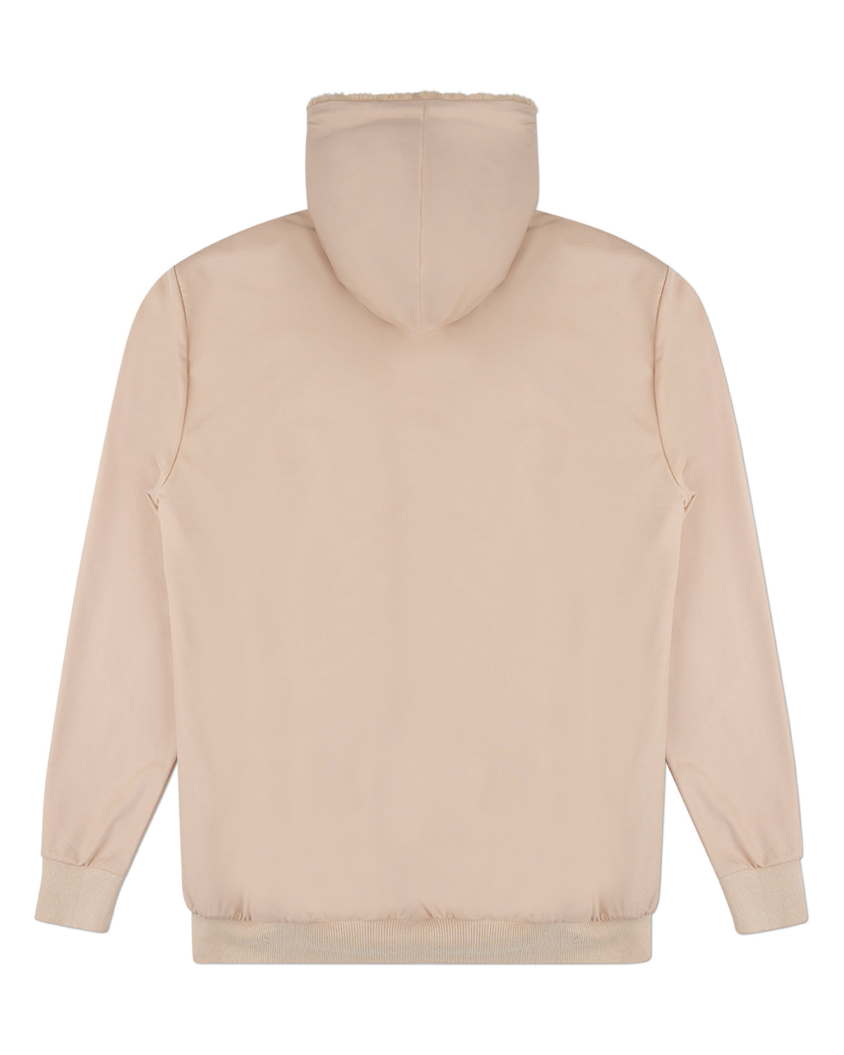 Men's Zip-Up Rayon Blend Hoodie with Faux Fur Lining -  Introductory Special