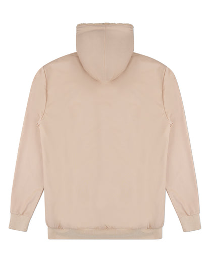 Men's Zip-Up Rayon Blend Hoodie with Faux Fur Lining -  Introductory Special