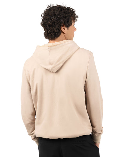Zip-Up Rayon-Blend Hoodie with Faux Fur Lining - Introductory Special