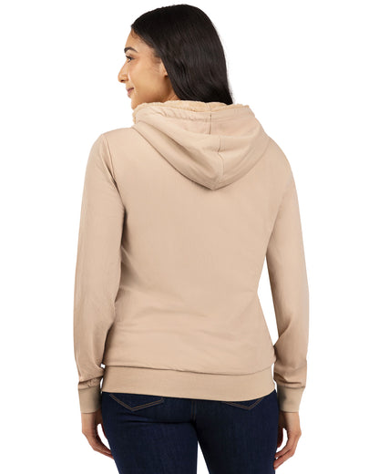 Zip-Up Rayon-Blend Hoodie with Faux Fur Lining - Introductory Special