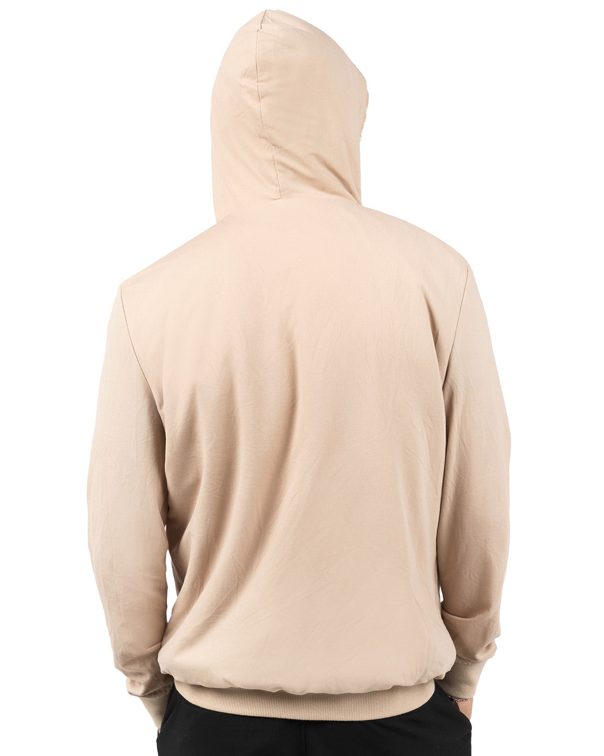 Zip-Up Rayon-Blend Hoodie with Faux Fur Lining - Introductory Special