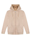 Men's Zip-Up Rayon Blend Hoodie with Faux Fur Lining -  Introductory Special