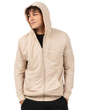 Zip-Up Rayon-Blend Hoodie with Faux Fur Lining - Introductory Special