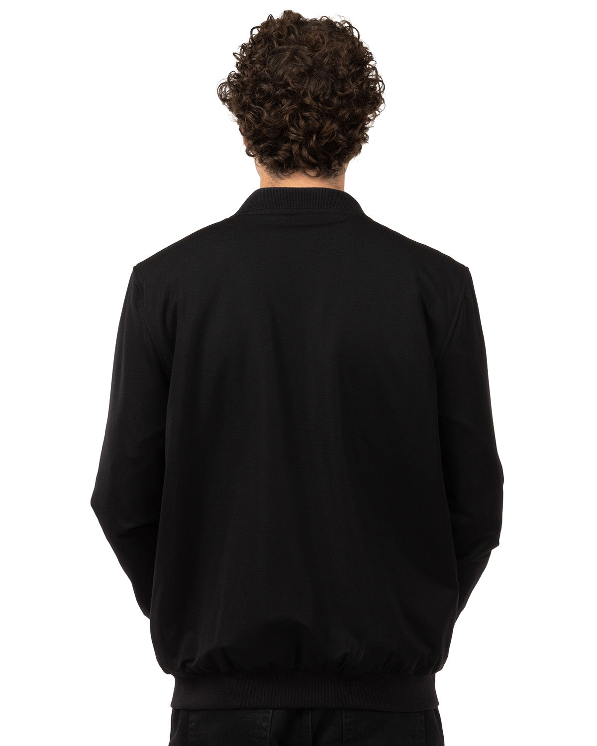 Adults Unisex Faux-Fur-Lined Rayon-Blend Zip-Up Jacket