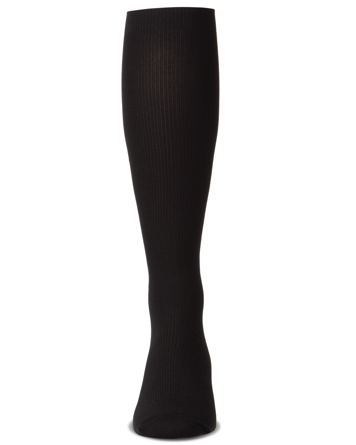 Men's Ribbed Over-the-Calf Nylon-Blend Solid-Color Dress Sock – MeMoi