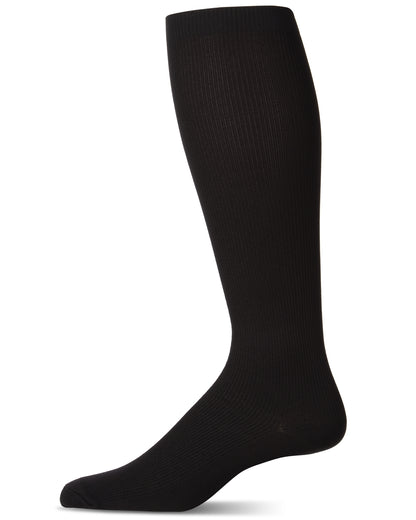 Men's Breathable & Soft Rib Socks : Color: Black