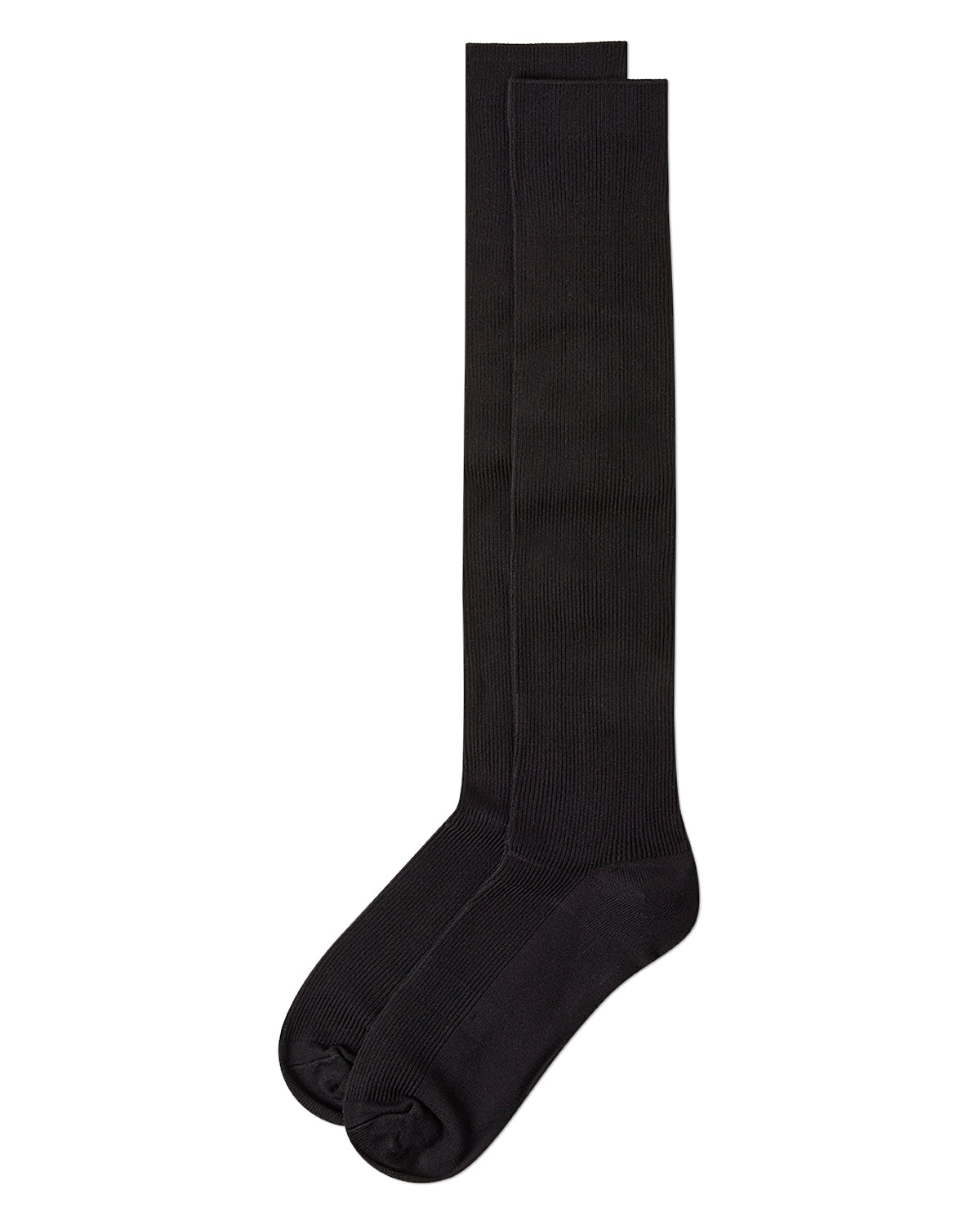 Men's Breathable & Soft Rib Socks : Color: Black